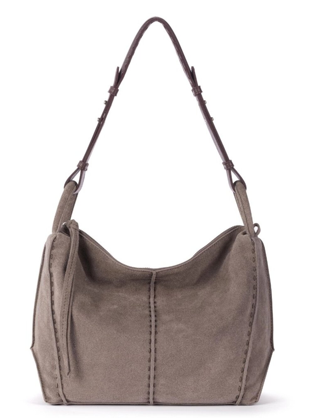 The Sak Los Feliz Hobo Suede Mushroom Tote Bag Shoulder Handbag NWT